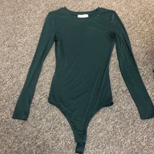 NORDSTROM Elodie Ribbed Crewneck Bodysuit